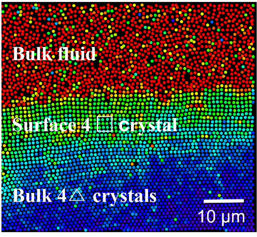 surface of a colloidal crystal 