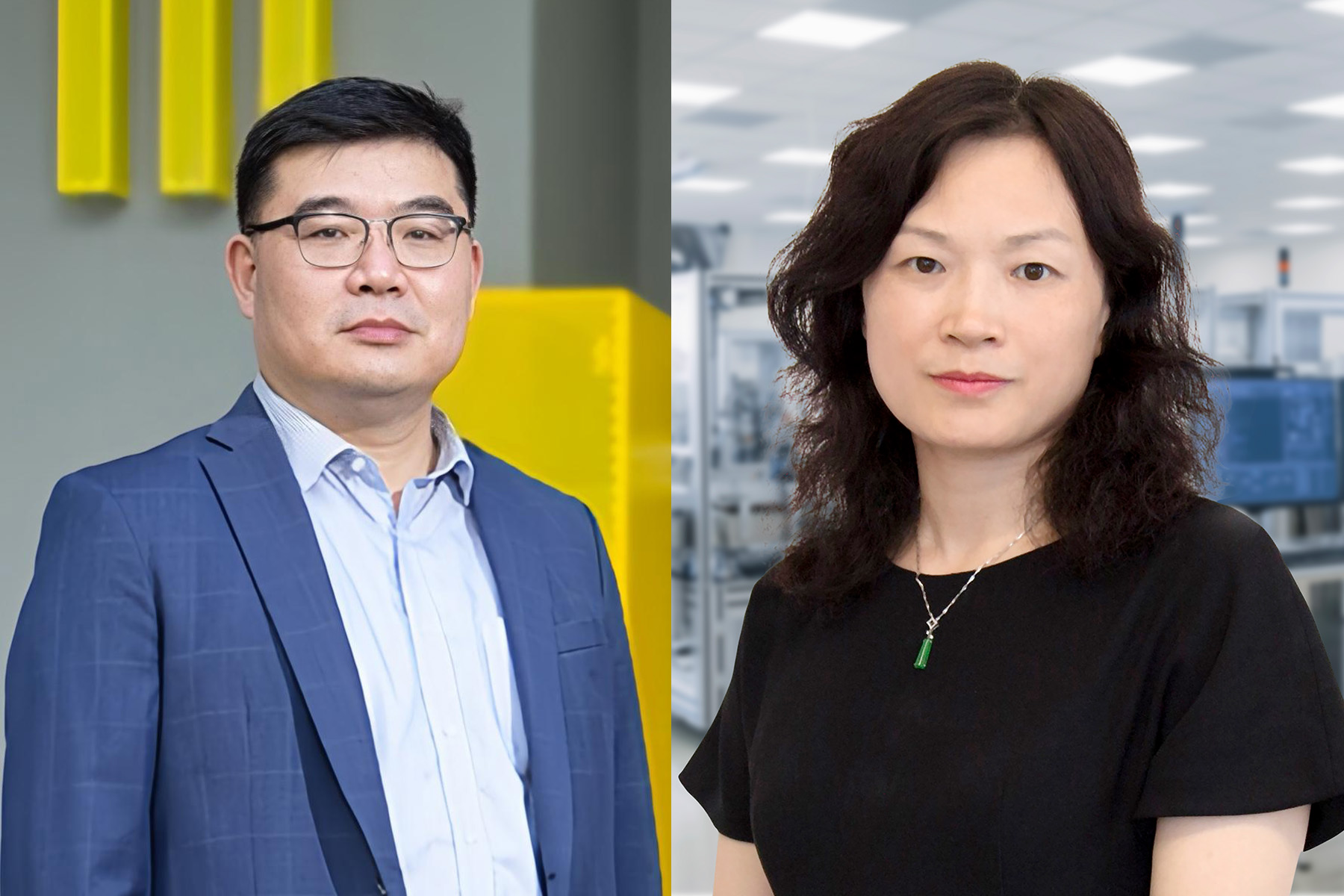 兩名獲選為本年度「研資局高級研究學者」的科大學者為: 陳敬教授（左）及張黔教授（右）。