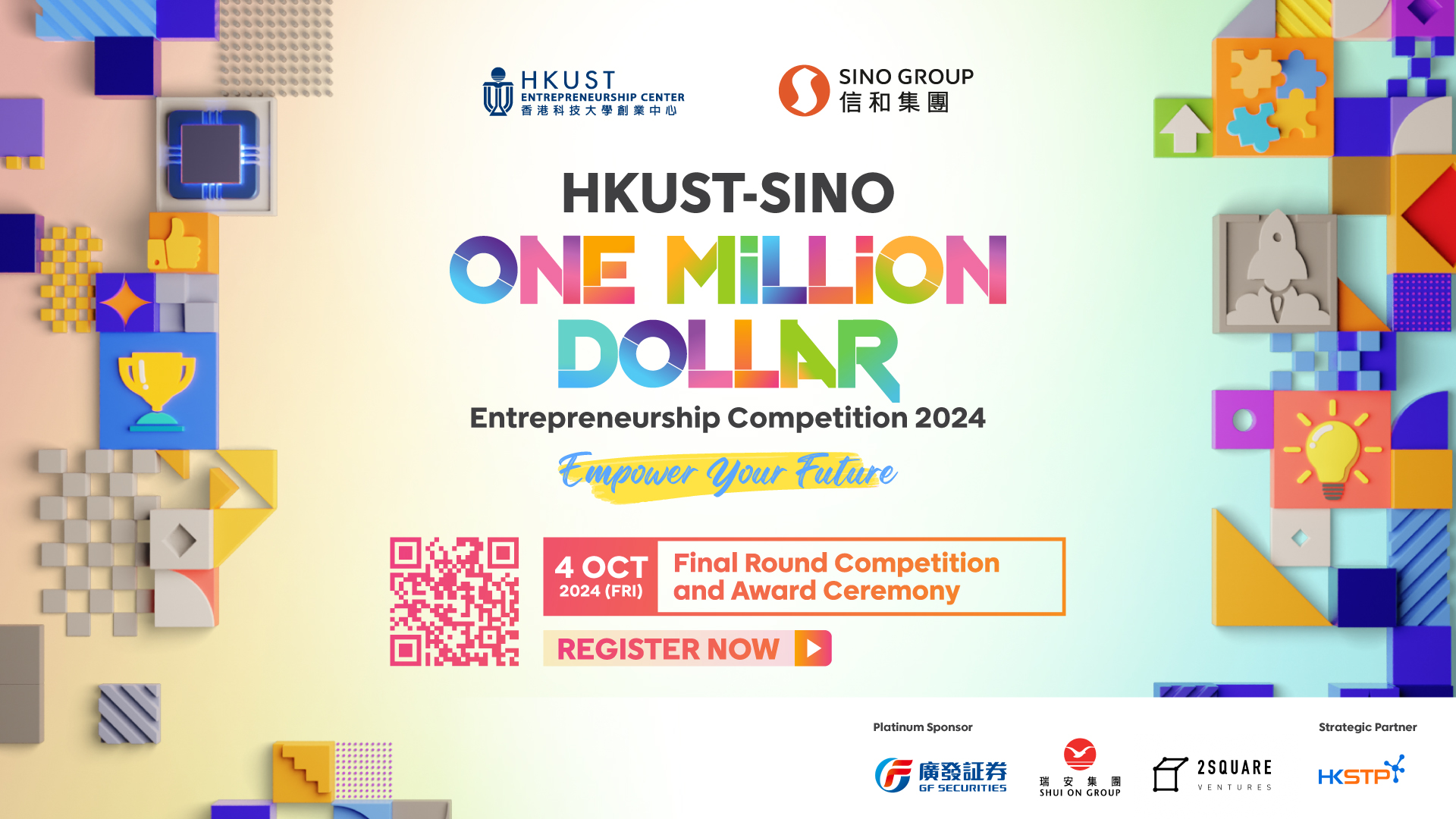 "HKUST-SINO One Million Dollar Entrepreneurship Competition 2024“attracts a record breaking of 340 overseas and local aspiring teams for tackling real-life challenges through innovative solutions."HKUST-SINO One Million Dollar Entrepreneurship Competition 2024“attracts a record breaking of 340 overseas and local aspiring teams for tackling real-life challenges through innovative solutions.