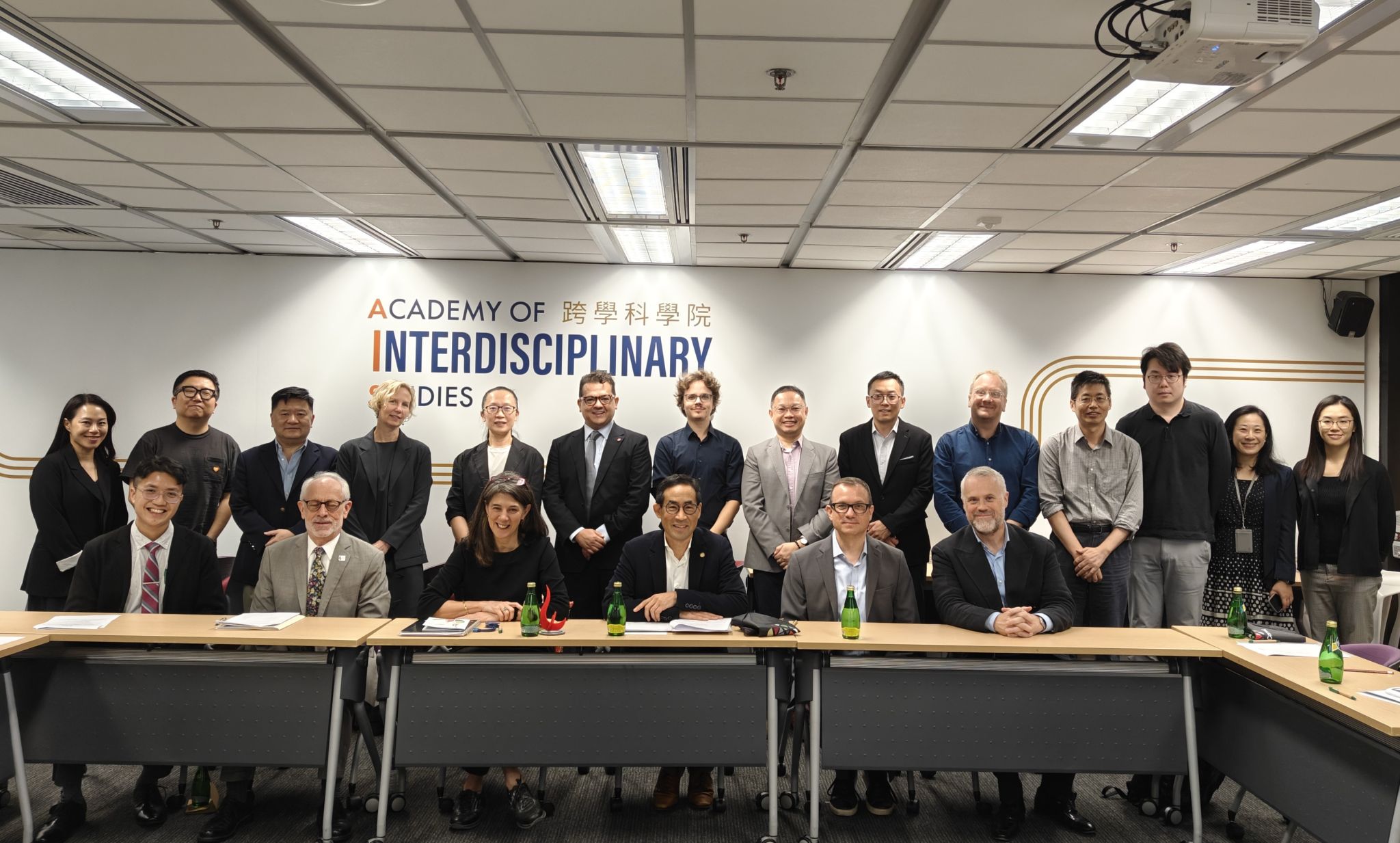 A delegation from Cornell University led by Prof. Wendy WOLFORD (third left, front row), Vice Provost for International Affairs, and Prof. Greg MORRISETT (second right, front row), Dean and Vice Provost of Cornell Tech, visits the HKUST campus.