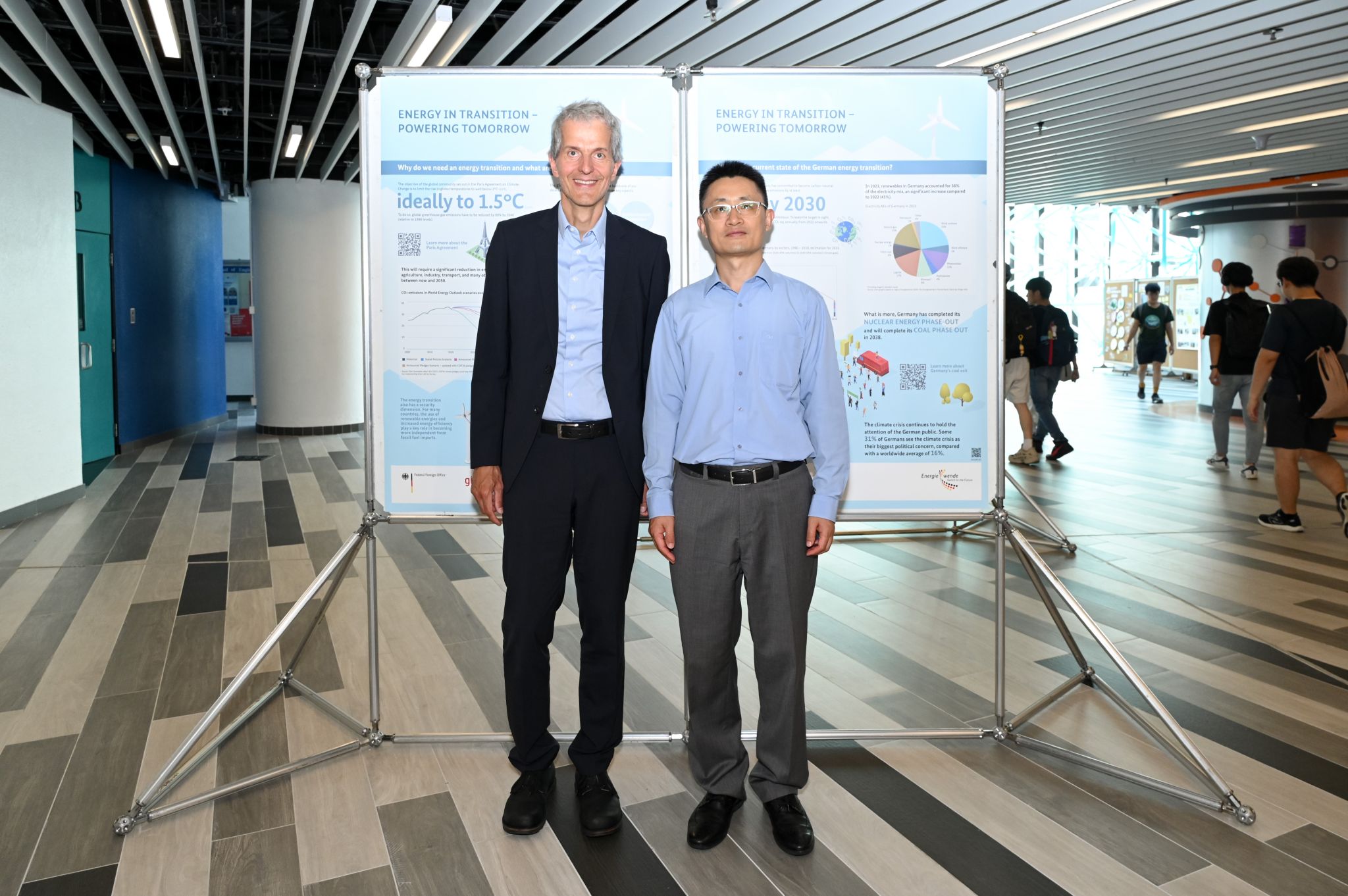 HKUST joins forces with the Consulate General of the Federal Republic of Germany to host the "Energy in Transition - Powering Tomorrow" exhibition in HKUST campus.