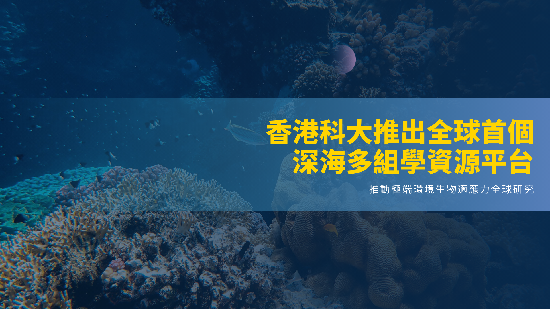 科大推出全球首個深海多組學資源平台