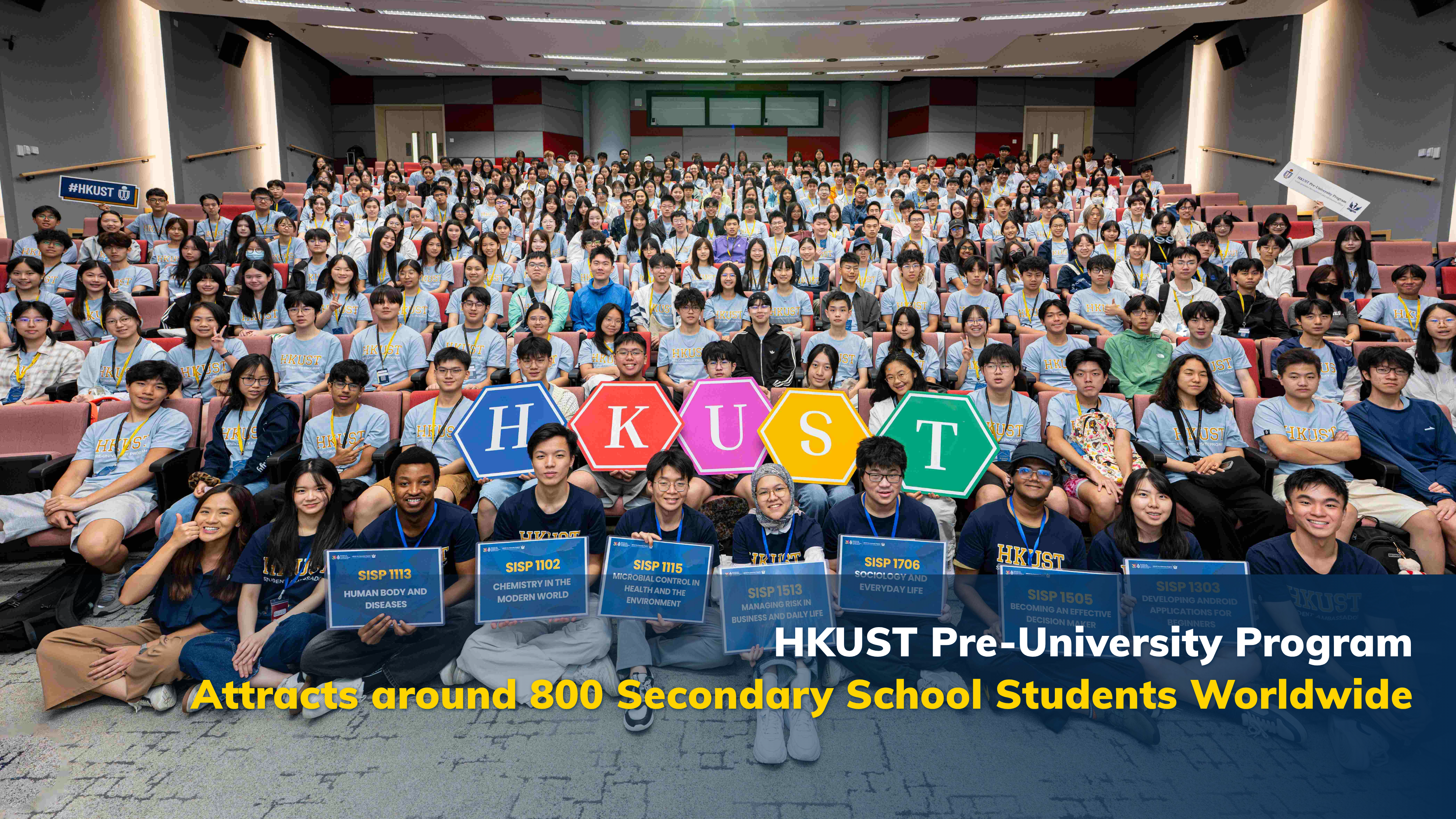 HKUST Pre-University Program Attracts around 800 Secondary School Students Worldwide