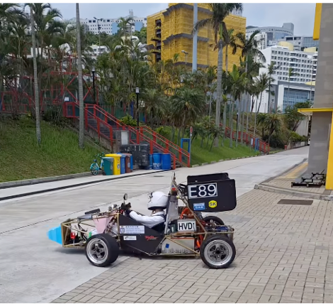At the HKUST seafront, Red Bird Racing puts their electric formula vehicles through high-speed shakedowns, sliding and drifting around coastal bends against the campus backdrop. (Photo credit: Red Bird Racing Instagram Page @red.bird.racing_hkust) 