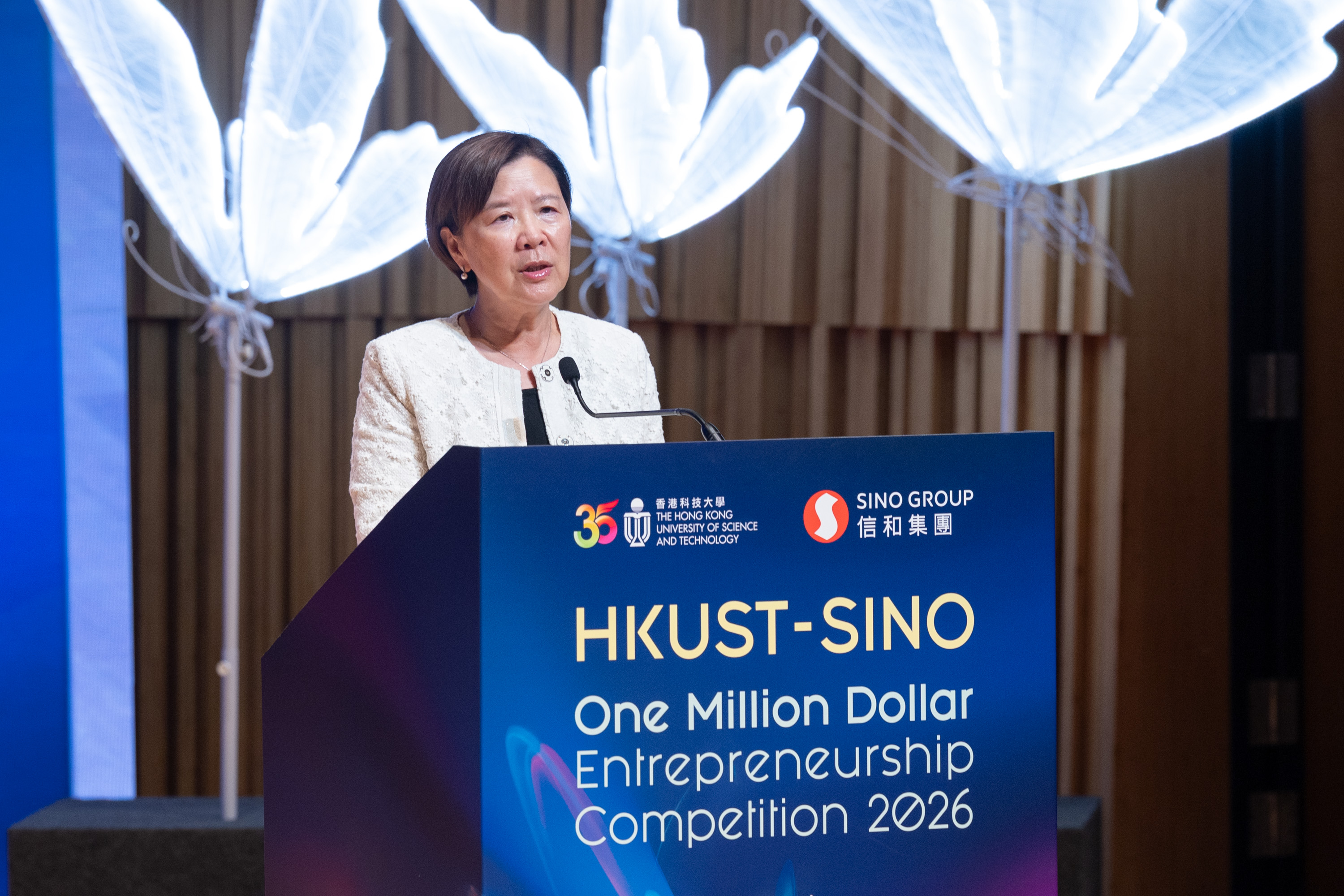 Prof. Nancy IP, President of HKUST, said the winning teams in the One Million Dollar Entrepreneurship Competition 2026 had demonstrated qualities vital to any entrepreneurial journey: creativity, resilience, collaboration, and perseverance.