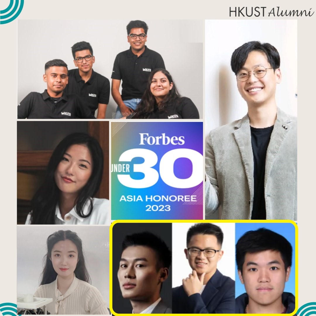 HKUST alumni listed on Forbes 30 Under 30 Asia 2023
