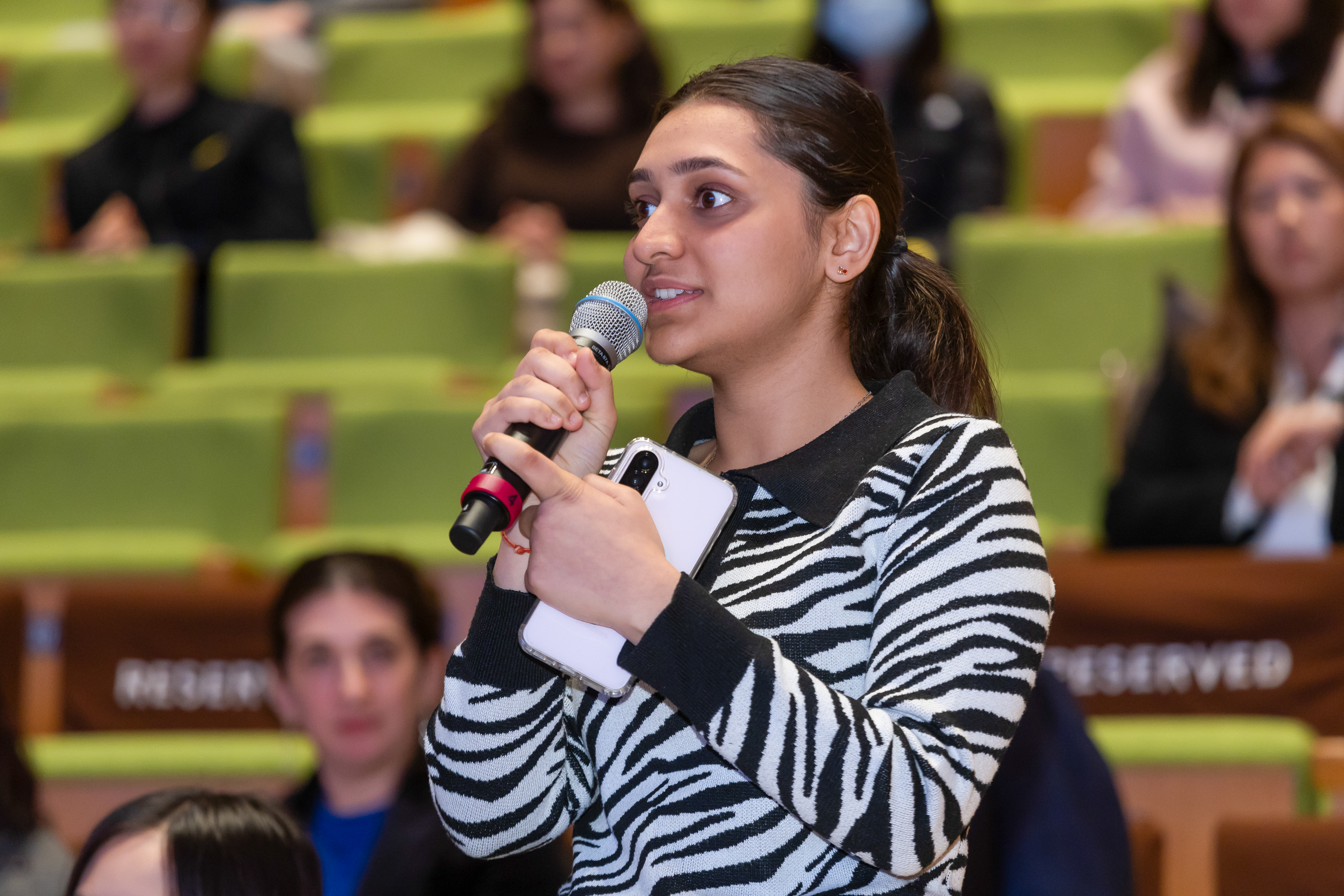 During the Q&A session, students raised thoughtful questions, prompting further reflections and personal insights from Jeanette.