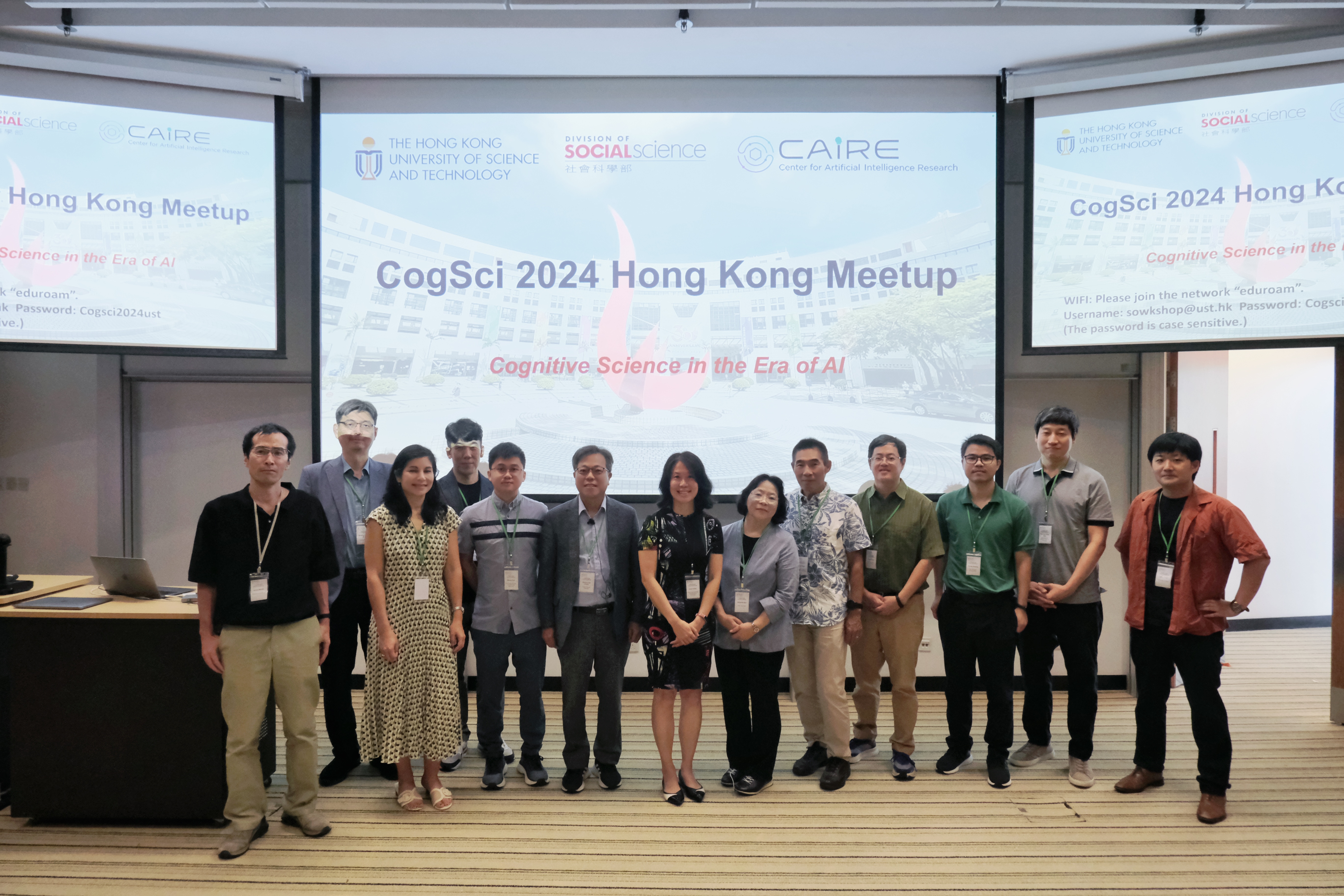 Organized by Prof. Hsiao, the CogSci 2024 Hong Kong Meetup was held for the first time at HKUST, gathering renowned academics from Hong Kong, Japan, and Korea.