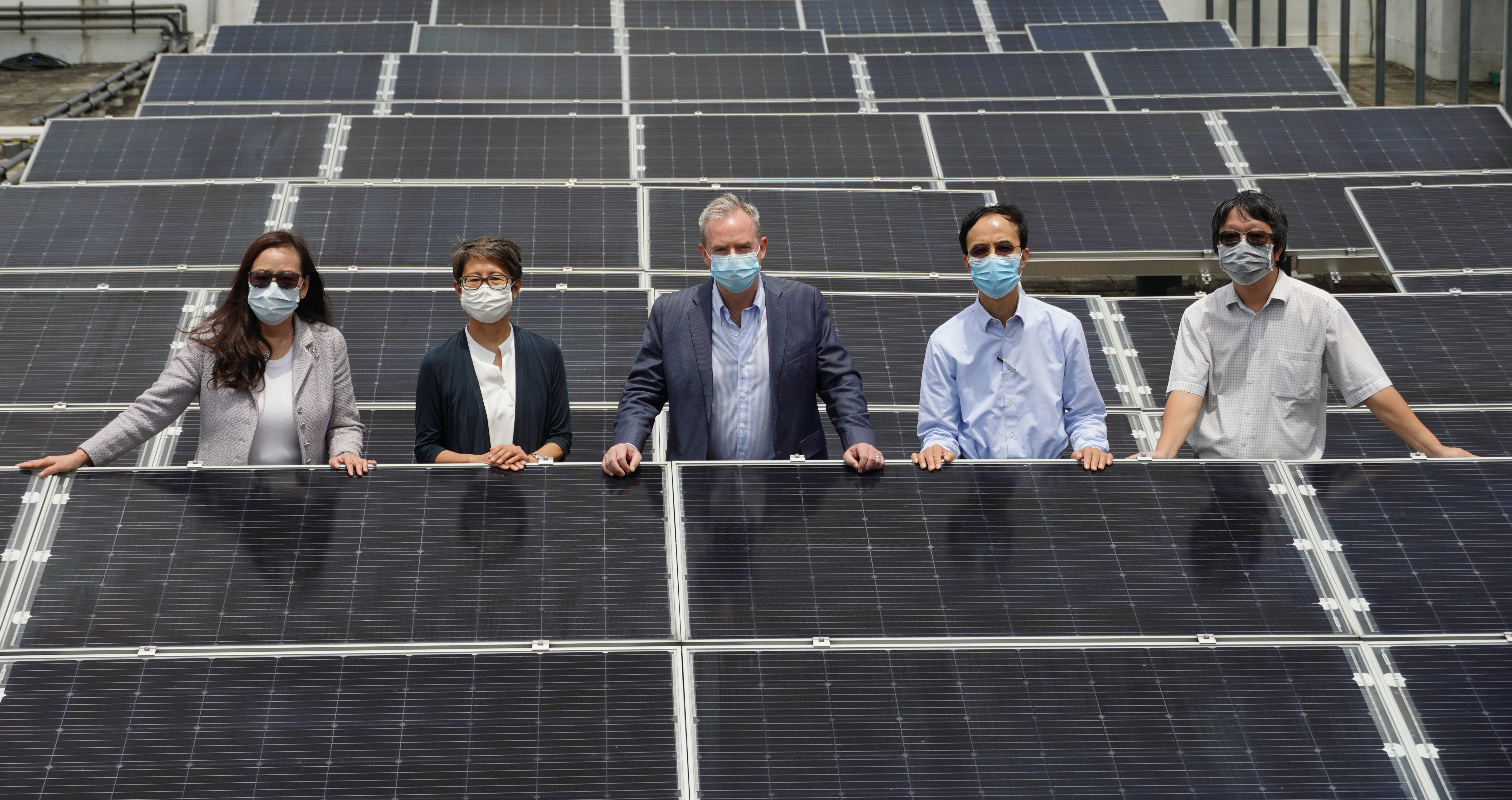 The new solar electricity generation system will be built in addition to the solar panels (pictured) already existed on the campus 