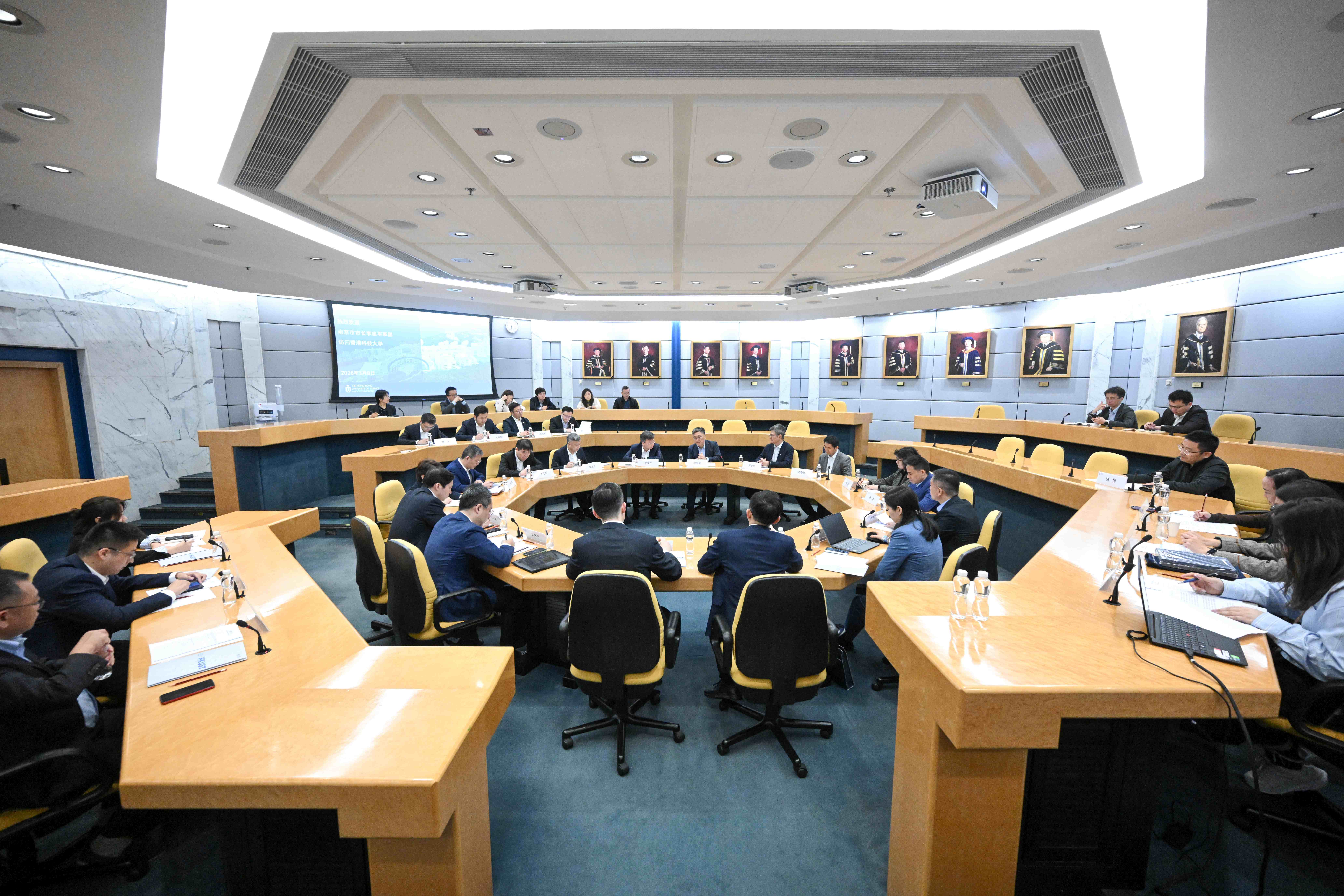 A delegation led by the Nanjing Municipal People’s Government visited HKUST and met with the University’s management and representatives.