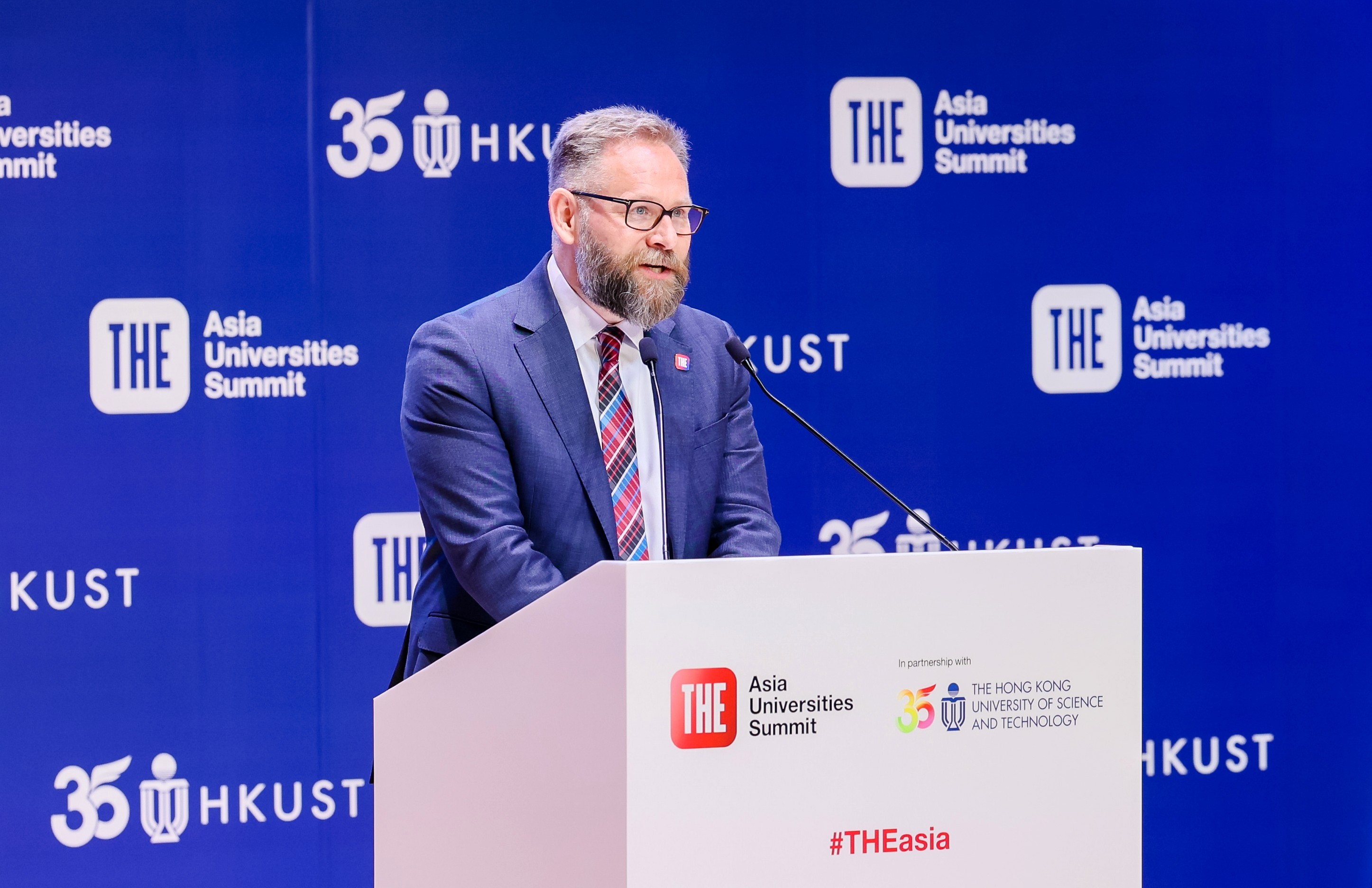 Phil BATY reaffirms THE's enduring partnership of trust with HKUST and celebrates Asia's rising global influence in his remarks.