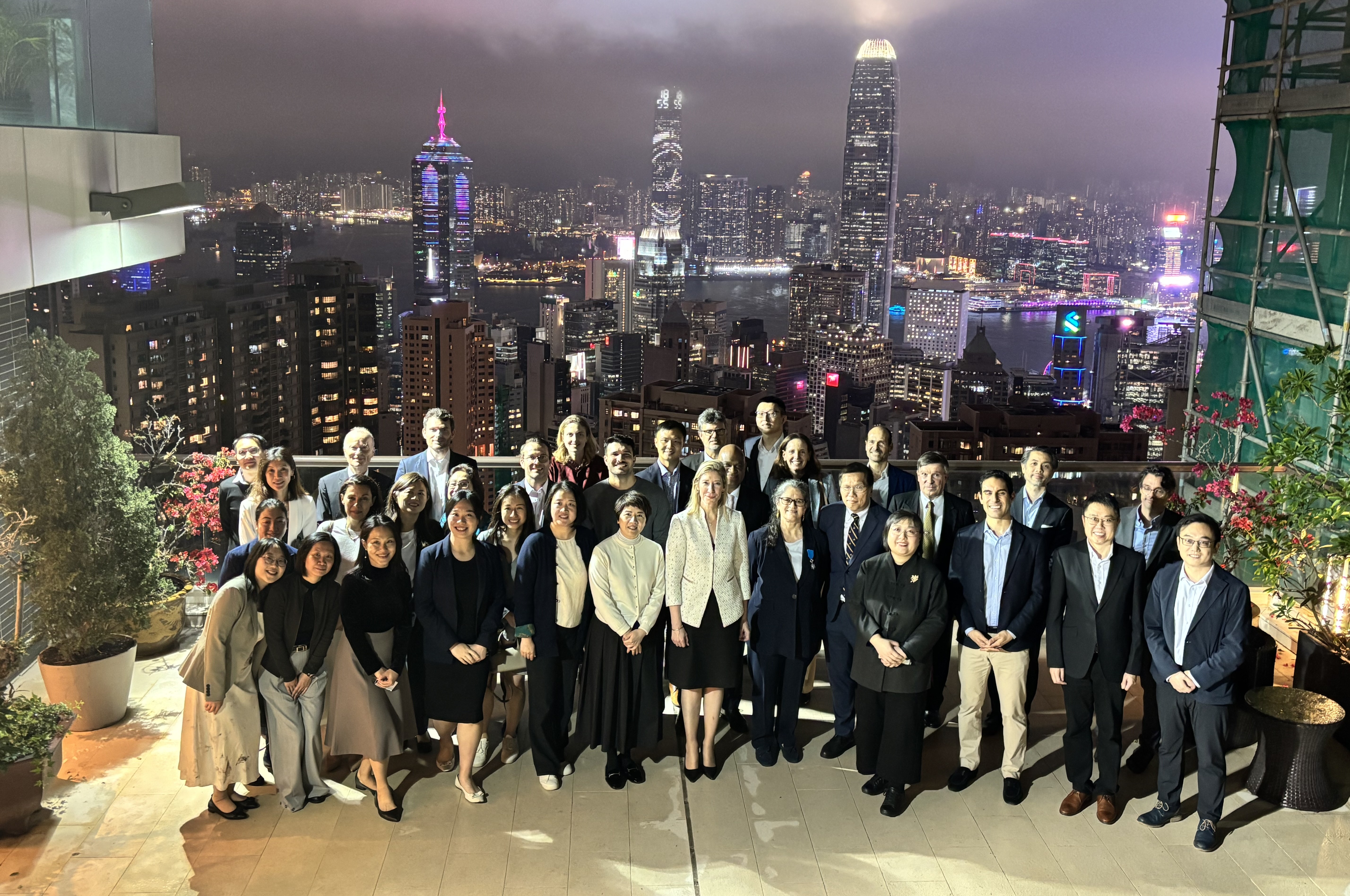 Group photo at the Residence of Consul General of France in Hong Kong and Macau.
