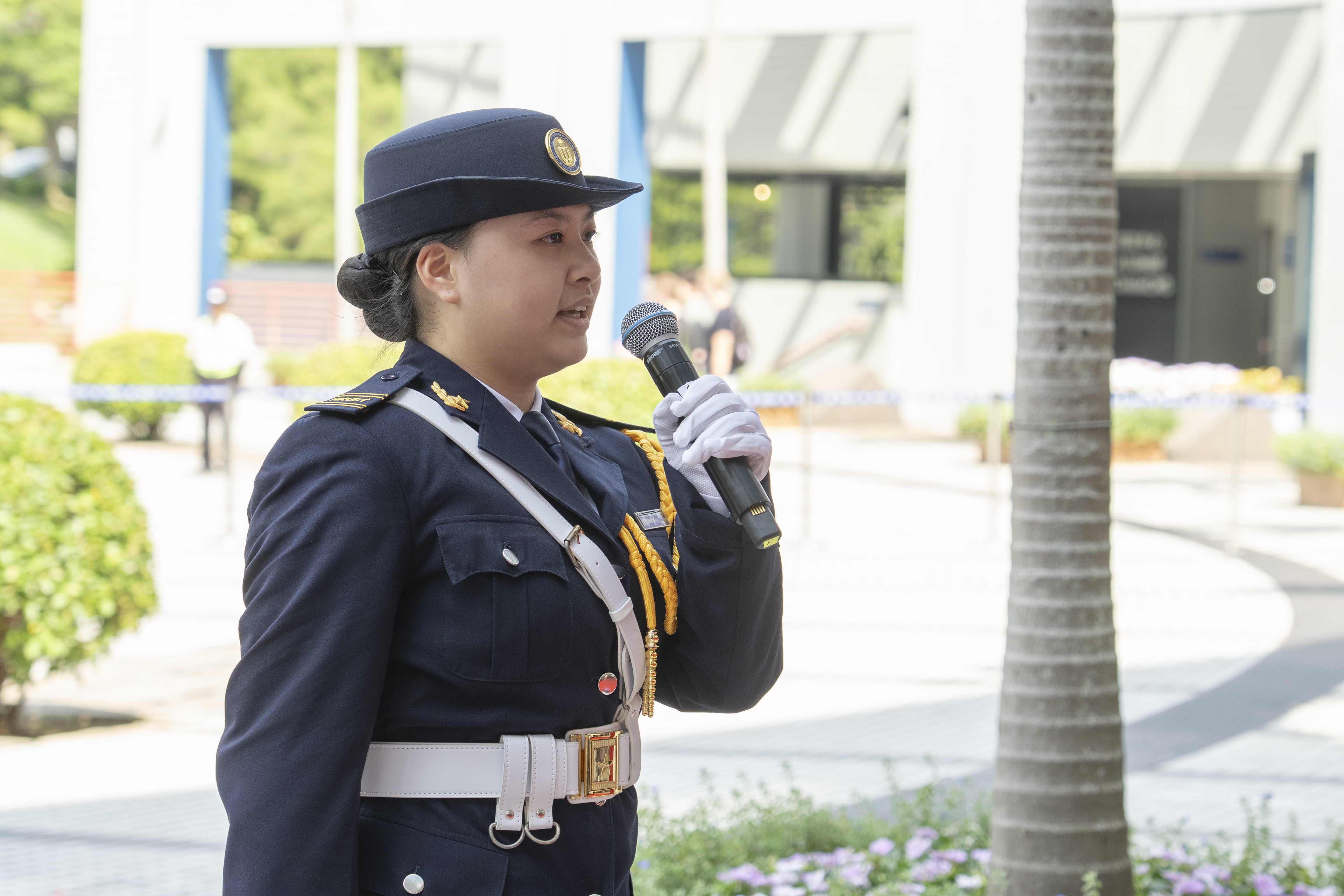Ms. LAU Sze-lam, a third-year student in BBA in Professional Accounting program at HKUST, and member of the Flag Guard Team, joined the ‘Salute to the National Flag’ Hong Kong and Macao Youth Flag-Raising Teams' Beijing Visit Delegation and shared her proud reflections during the National Day Flag Raising Ceremony.