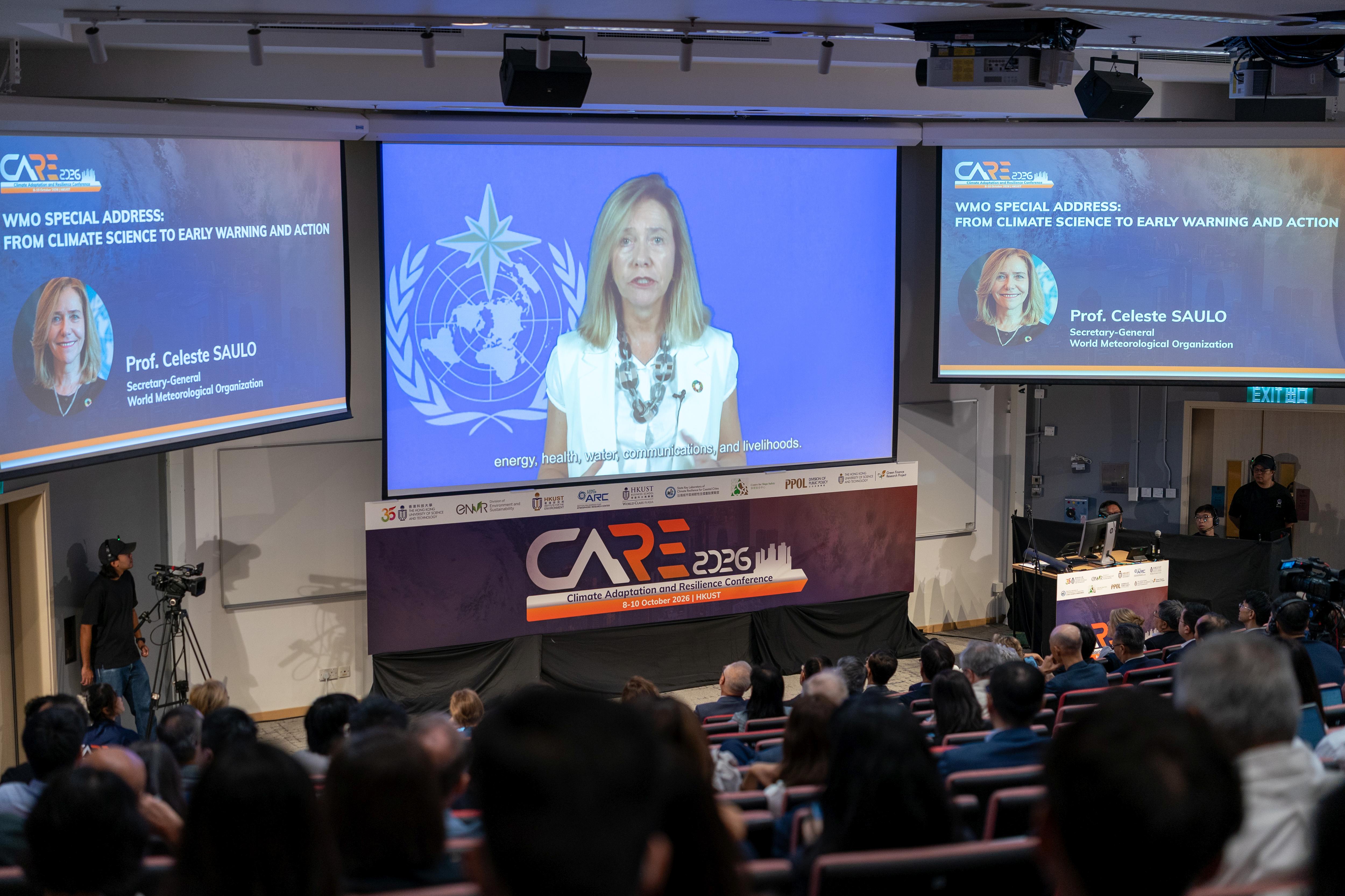 Prof. Celeste SAULO, Secretary-General of the World Meteorological Organization emphasized the importance of investment in hazard monitoring and early warning systems, and the role of universities in connecting science with action.