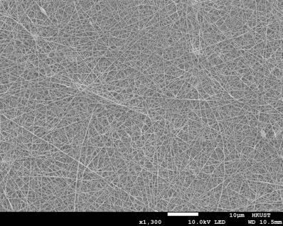 Samples of the nanofiber