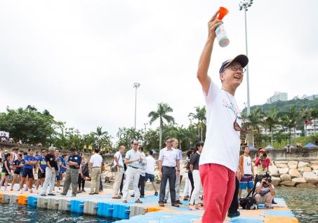  President Tony Chan officiates the Water Sports Festival