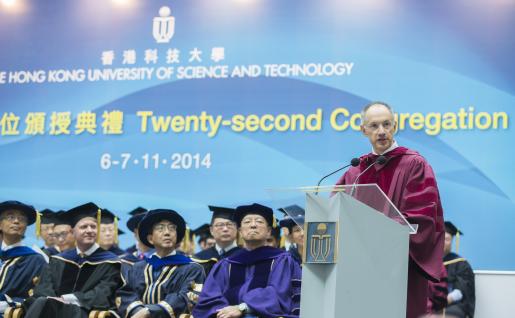  Sir Michael Moritz, Chairman of Sequoia Capital, delivers commencement speech.