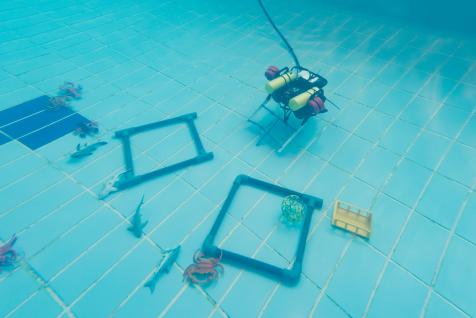  They have to control the robot to collect underwater objects.