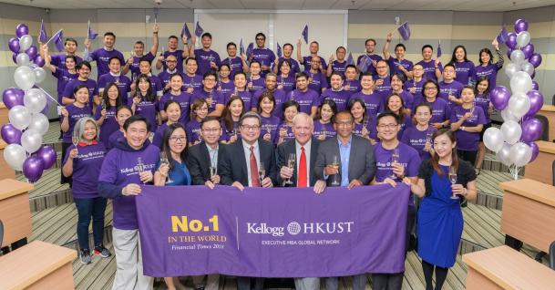  The current cohort of the Kellogg-HKUST EMBA celebrates the program top status for the ninth time.