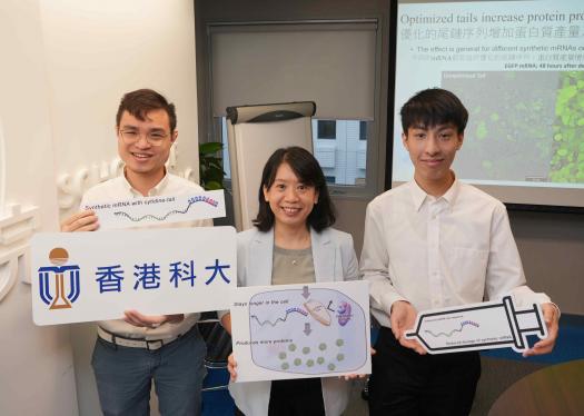 HKUST Researchers Discover New Way to Synthesize mRNAs Enhancing Effectiveness of mRNA Drugs and Vaccines