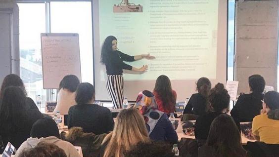 Zeynep (center) was so good at MUN that she created a start-up named MUN College that turned aspects of MUN into educational curriculums. Zeynep (center) was so good at MUN that she created a start-up named MUN College that turned aspects of MUN into educational curriculums.