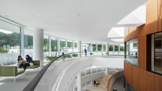 The Foyer area outside the main hall offers cozy space for mingling. (Photo credit: Henning Larsen Architects) The Foyer area outside the main hall offers cozy space for mingling. (Photo credit: Henning Larsen Architects)