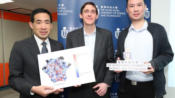 (From left) Prof Bertram Shi, Head of HKUST’s Department of Electronic & Computer Engineering (ECE); Prof Matthew McKay, Hari Harilela Associate Professor in the Departments of ECE and Chemical & Biological Engineering; and Prof Raymond Louie, Research Assistant Professor in the Department of ECE and Junior Fellow of HKUST Institute for Advanced Study (From left) Prof Bertram Shi, Head of HKUST’s Department of Electronic & Computer Engineering (ECE); Prof Matthew McKay, Hari Harilela Associate Professor in the Departments of ECE and Chemical & Biological Engineering; and Prof Raymond Louie, Research Assistant Professor in the Department of ECE and Junior Fellow of HKUST Institute for Advanced Study