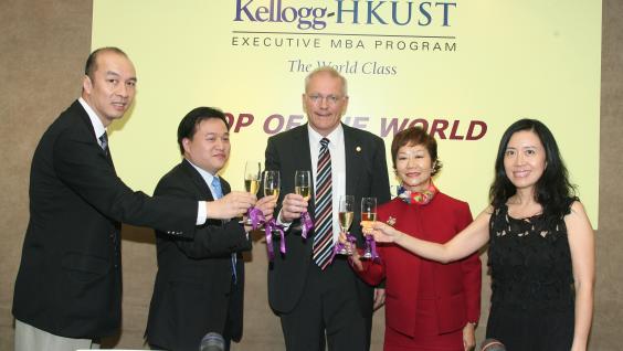 Toasting the success of the program are: (from left) Steve Siu, CIO, Director Information System Department, Orient Overseas Container Line Ltd, Mark Chen, Senior Managing Director, Head of Private Equity, AP, GE Capital, Steven DeKrey, Senior Associate Dean of HKUST Business School Toasting the success of the program are: (from left) Steve Siu, CIO, Director Information System Department, Orient Overseas Container Line Ltd, Mark Chen, Senior Managing Director, Head of Private Equity, AP, GE Capital, Steven DeKrey, Senior Associate Dean of HKUST Business School