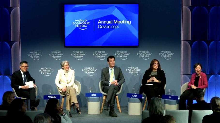 HKUST President Prof. Nancy IP Attends “Winter Davos” 2024