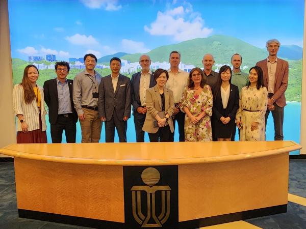 HKUST receives a delegation from Ghent University, Belgium to the campus on June 7.