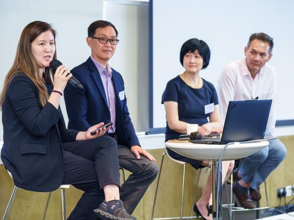 Ms Bianca Ho, Prof. Joon Nak Choi and Ms Vivian Wan shared their views about reinventing Hong Kong in the age of AI.