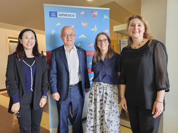 HKUST Vice-President for Institutional Advancement  Prof. WANG Yang (second right) attends the UNESCO Conference "Cultural Heritage and Peace: Building on 70 years of the Hague Convention” in The Hague.