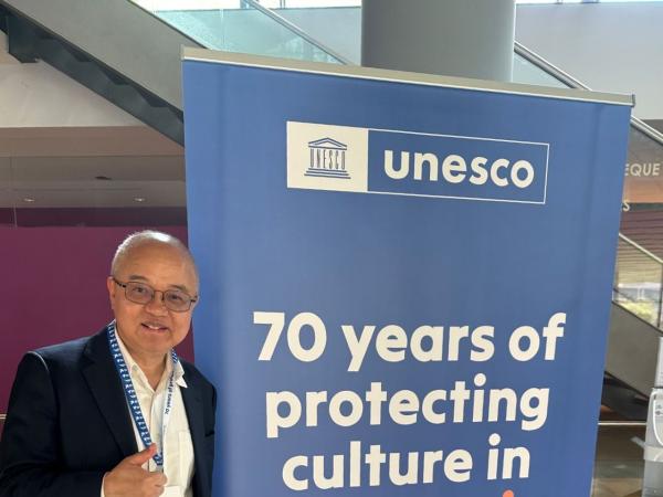 HKUST Vice-President for Institutional Advancement  Prof. WANG Yang (second right) attends the UNESCO Conference "Cultural Heritage and Peace: Building on 70 years of the Hague Convention” in The Hague.