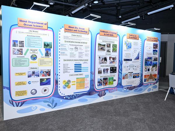 Poster exhibition during the French Science Festival to promote marine and ocean science.