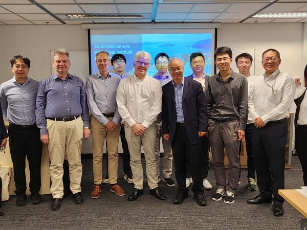 HKUST Vice President for Institutional Advancement Prof. WANG Yang (sixth right) meets with the KTH Royal Institute of Technology delegation.