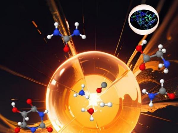 Quantum molecular dynamics simulations uncovered a previously unexplored pathway through which some crucial life-related molecules could be abiotically synthesized from C-H-O-N fluids in deep Earth.