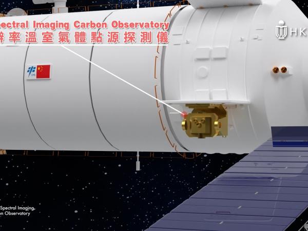 HKUST’s observatory payload is set to make history as it will become Hong Kong SAR’s first payload to China's Tiangong Space Station aboard the Tianzhou cargo spacecraft for research and application. (Simulation rendering)