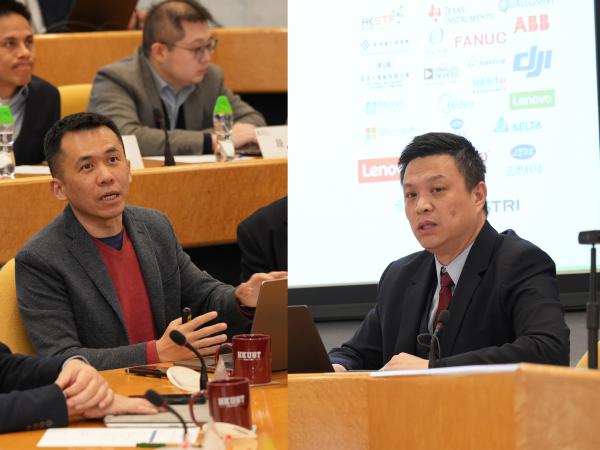 Prof. ZHANG Jiheng, Head of the Department of Industrial Engineering and Decision Analytics at HKUST (left); and Prof. ZHANG Fumin, Director of HKUST Cheng Kar-Shun Robotics Institute (right). 