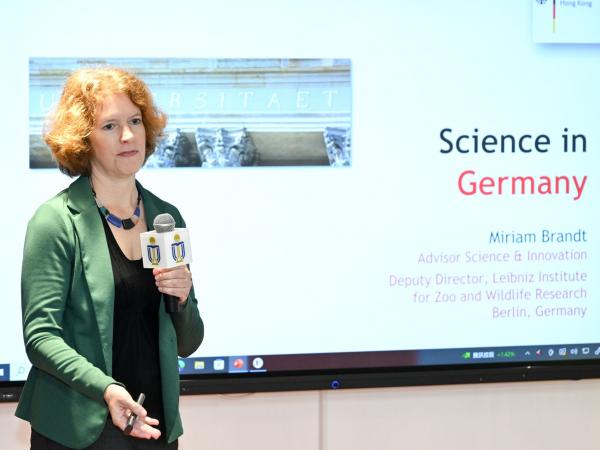 Advisor Science & Innovation at the German Consulate General in Hong Kong Dr. Miriam BRANDT provides an overview of Germany's research landscape.