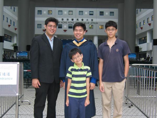 Prof. Lau's four sons