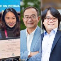 Prof. XU Xian (Research Assistant Professor, AMC & EMIA), Prof. QU Huamin (Dean, AIS), Prof. HUI Pan (Chair Professor, EMIA)