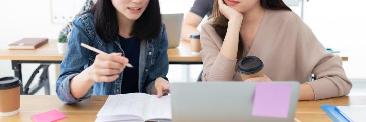 a student being mentored