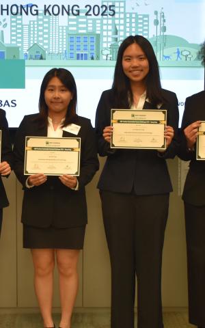 Team HAAR - Ruth KPALMA, Andrea CHIA, YAU Hoi Ting, and Alby LAU (SGFN students)