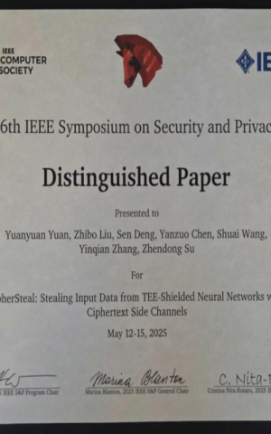 Dr. Yuanyuan Yuan, Dr. Zhibo Liu, Mr. Sen Deng, Mr. Yanzuo Chen, Dr. Shuai Wang, Dr. Yinqian Zhang, Dr. Zhendong Su