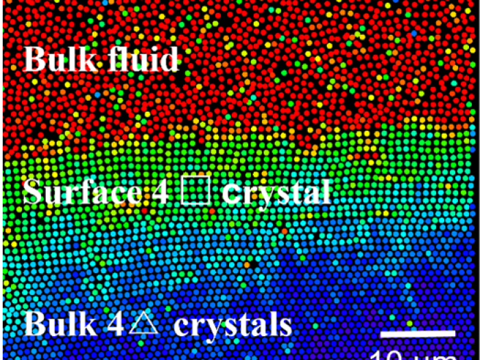 surface of a colloidal crystal 
